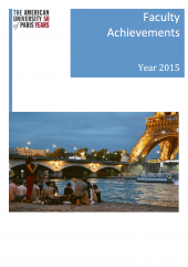 Faculty Achievements Brochure 2015 Faculty Achievements Brochure 2015